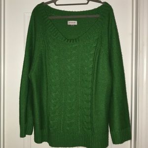 Green Avenue boat neck sweater